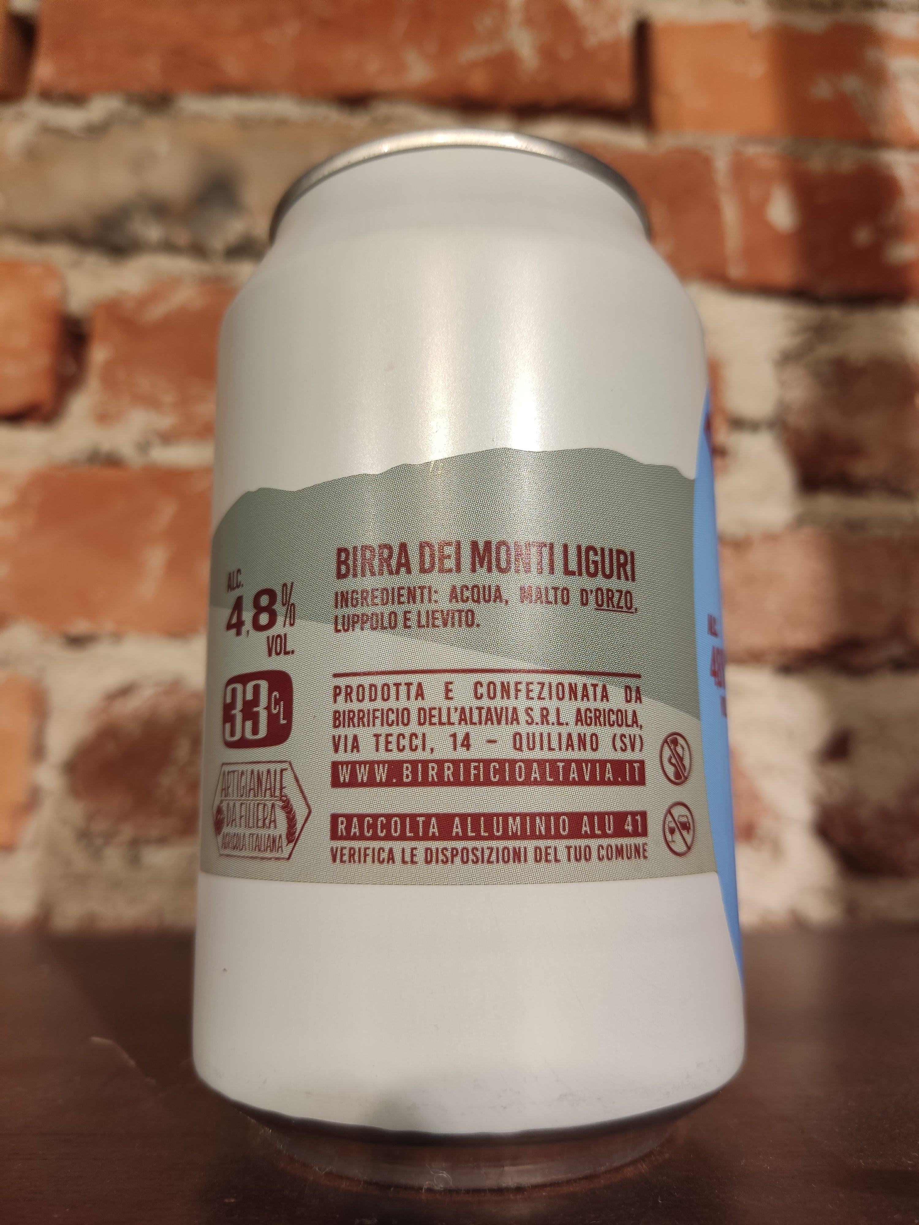 Birra Pils Badani di Altavia – lattina da 33 cl